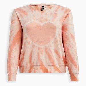 Peach Tie-Dye Sleep Sweatshirt